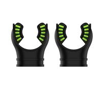 Lot de 2 tuba en silicone pour plongée, embouchure de plongée, embout buccal compatible avec la plupart des régulateurs standard