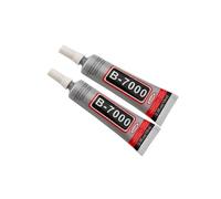 Lot de 2 Tube de Colle B-7000 15ml, Glue Adhésif Transparente Extra forte pour Collage vitres tactiles Tablettes Smartphones et Bijoux - -