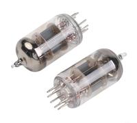 Lot de 2 tubes 6H1n-EB pour remplacement 6N1, ECC85 et 6AQ8, amélioration des haut-parleurs et des basses, paire de valves de préamplificateur, tubes en verre testés pour une performance stable et un