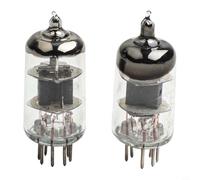 Lot de 2 tubes à vide 6J1 HF Pentode pour équipement audio - 6,3 V 0,17 A, équivalent à EF95 6AK5 6F32, module de valve en verre pour préamplificateur