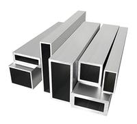 Lot de 2 tubes carrés en aluminium 6063 500 mm, 40 x 40 mm-44 x 100 mm, tubes creux sans couture robustes pour structure métallique industrielle, construction à faire soi-même (44 x 100 x 2 mm)