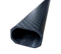 Lot de 2 tubes carrés octogonaux en fibre de carbone 3K 20 × 30 × 500 mm - Bras de drone for avions(30x20x500x1.5mm)
