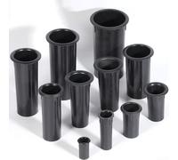 Lot de 2 tubes de guidage de haut-parleur en ABS pour utilisation du port de tube inversé pour haut-parleur améliorant les performances des basses et le son dans les applications de caisson de basses
