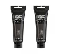 Lot De 2 Tubes De Peinture Acrylique - Noir De Mars - Liquitex Basics