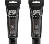 Lot De 2 Tubes De Peinture Acrylique - Noir De Mars - Liquitex Basics