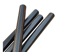 Lot de 2 tubes en fibre de carbone 3K - Longueur : 500 mm - Diamètre extérieur : 5 mm - Diamètre intérieur : 3 mm - Sergé brillant - Pour cadre de drone