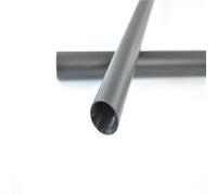 Lot de 2 tubes en fibre de carbone mat uni, longueur 500 mm, tiges creuses en fibre de carbone de 6 mm à 32 mm(6x4mm)