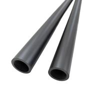 Lot de 2 tubes en fibre de verre de 500 mm - Tiges creuses légères en fibre de verre for l'isolation et la construction(Black,7x5x500mm)