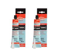 (Lot de 2) Tubes Pâte à Joint Silicone Noir pour Carter d'Huile CORTECO HT300C +300° 80 ML