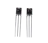 Lot de 2 tubes récepteurs DIP-3 IC TSOP4838 - Module de rayonnement à distance - Module de contrôle - Convertisseur d'alimentation - Régulateur de tension - Câble émetteur - Clip de connecteur