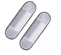Lot de 2 tubes réfléchissants avant de scooter électrique, réflecteur prismatique de nuit pour Xiaomi Mi 4 Pro/Mi 3/Mi PRO2, 7,5 x 2,3 x 0,8 cm, plastique blanc