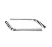Lot de 2 tubes rigides chromés coudés Ø 40 mm - IJN - 401069