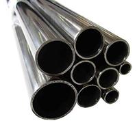 (Lot de 2 Tubes) Tube inox 20mm x 1mm Longueur 1 mètre Polimiroir 316 L