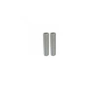Lot de 2 tubulures TIBELEC, acier, gris