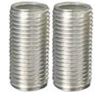 Lot de 2 tubulures TIBELEC, acier, gris Gris G
