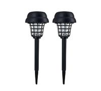 Lot de 2 tue-insectes solaires 2 en 1 pour tuer les moustiques/allée