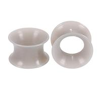 Lot de 2 tunnels d'oreille en silicone, piercings, écarteurs vissés, bouchons d'oreille