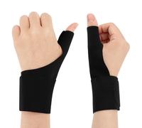Lot de 2 tuteurs de pouce droit et gauche élastique, pour rhizoarthrose main gant support poignet et pouce pour soulagement de la douleur et des blessures, ténosynovite de Quervain, tendinite et
