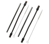 Lot de 2 tuyaux à lait et brosse de nettoyage pour Siemens pour EQ6 en acier inoxydable et silicone