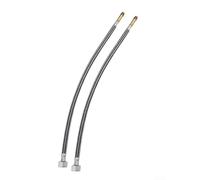 Lot de 2 tuyaux d'alimentation en eau flexibles tressés G1/2 pour robinets mélangeurs chauds et froids utilisés dans les applications de plomberie résidentielle (50 cm)