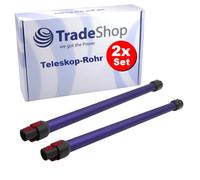 Lot de 2 tuyaux d'aspiration Trade-Shop compatibles avec Dyson V8 Absolute Extra, V8 Absolute +, V8 Absolute Pro, V8 Absolute +, V8 Origin, V15 Detect Absolute/Complete
