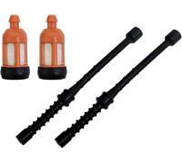 Lot de 2 tuyaux de carburant avec filtre à carburant pour tronçonneuse Stihl 026