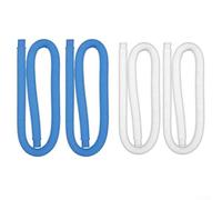 Lot de 2 tuyaux de rechange pour pompe de piscine 1 pour 63,5 cm de diamètre compatible avec les pompes filtrantes à cartouche hors sol 330 530 1000 GPH anti-fuite en PVC (bleu)