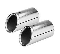 Lot de 2 Tuyaux D'échappement Arrière, Embout de Queue D'échappement de Voiture en Acier Inoxydable avec Queue de Silencieux pour A4 B8 2007-2014, extérieur automobile,antenne