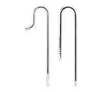 Lot de 2 tuyaux d'entrée et de sortie en acier inoxydable 304 polis aspect élégant antirouille 16 mm