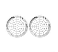 Lot de 2 tuyaux d'évacuation d'air pour climatiseurs mobiles (130 mm) - Grille de protection contre les insectes