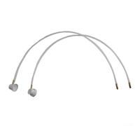 Lot de 2 tuyaux d'extension de buse de film fluide de 50 cm pour bombes aérosols, application de sous-couche, outil de prévention de la rouille, construction en plastique et métal or blanc