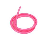 Lot de 2 tuyaux en nylon de 1 m pour moto, conduite de carburant, essence et huile pour mini moto tout-terrain, vert, rouge, blanc, orange, rose, bleu (rose)