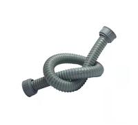 Lot de 2 tuyaux flexibles 1 m for évier cuisine, lavabo, tuyau d'évacuation à double vis, rallonges