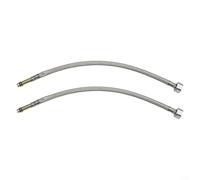 Lot de 2 tuyaux flexibles G1/2" pour tuyaux d'alimentation en eau tressés pour robinets mélangeurs chauds et froids, adaptés pour la configuration de l'évier, de la plomberie (40 cm)
