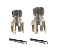 Lot de 2 tuyaux portables pour usage professionnel - Tubes de 1/2" 3/4" avec design résistant à la corrosion - Outil de filetage léger en acier au carbone