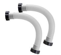 Lot de 2 tuyaux pour pompe à sable de piscine 11535 - Diamètre : 38 mm Pour pompes à filtre à sable Intex et systèmes d'eau salée