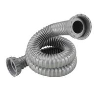 Lot de 2 tuyaux sortie d'évier à double tête 40-100 cm, en plastique ABS, interface 45/55 mm, for salle bain, cuisine, toilettes, tuyau descente d'eau, tube d'égout(60cm,55mm Interface)