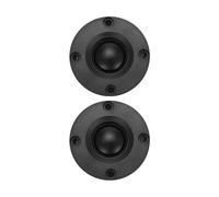 Lot de 2 tweeters 1,5 pouces 6 ohms 30 W à dôme en soie avec dissipateur thermique
