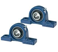 Lot de 2 - UCP 207/NP35 35 mm alésage, monté Bloc Fonte logement self-aligning Taie d'oreiller Roulement