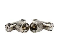 (Lot de 2) UHF PL259 mâle vers 2 de pl 259 UHF femelle adaptateur câble de 239 Triple forme de T, 2 So femelle