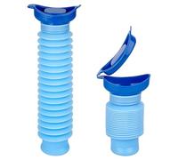 Lot de 2 urinella, 750 ml, pour femmes et hommes, urinoir rétractable, urinoir mobile, entonnoir pour femmes et hommes, urinoir portable pour femme, pour les voyages, les embouteillages, le camping