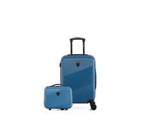 lot de 2 - valise cabine et vanity peter - marine