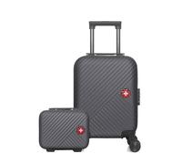 Lot de 2 - Valise cabine XXS et vanity SPIEZ - gris - SWISS KOPPER