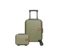 - lot de 2 - valise cabine xxs et vanity spiez - kaki