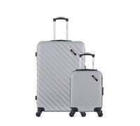 lot de 2 valise grand format et cabine xxs cité gris gris G
