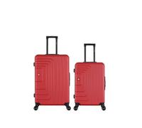 - lot de 2 - valise grand format et valise week-end ruti - bordeaux