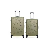 - lot de 2 - valise grand format et valise weekend amazone - kaki