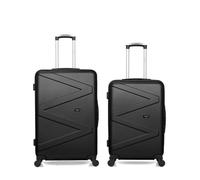 Lot de 2 - Valise grand format et valise weekend AMAZONE - NOIR - WAVE PARIS