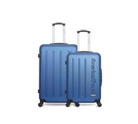 - lot de 2 - valise grand format et valise weekend bronx - marine