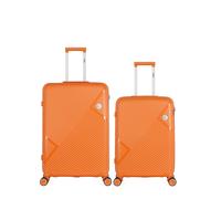 Lot de 2 Valise Grand Format et Valise Weekend CASSIOPEE orange